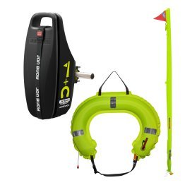 Jon Buoy Danbuoy & Horseshoe MK3 med ljus, svart